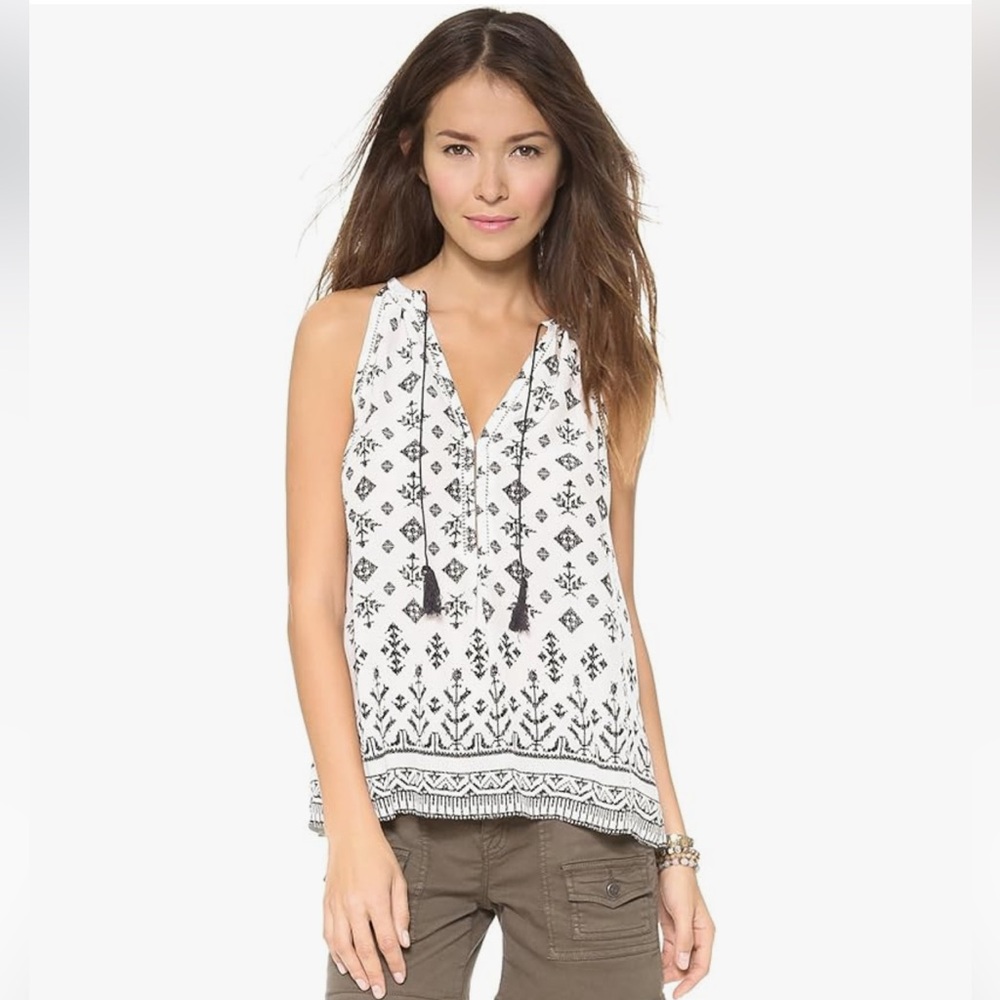 Joie. Eniko CDC Tribal Mix Cami. 100% Silk. Size Small.